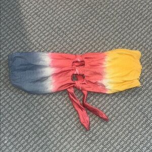 Multicolor Tie-Dye bikini top Soluna